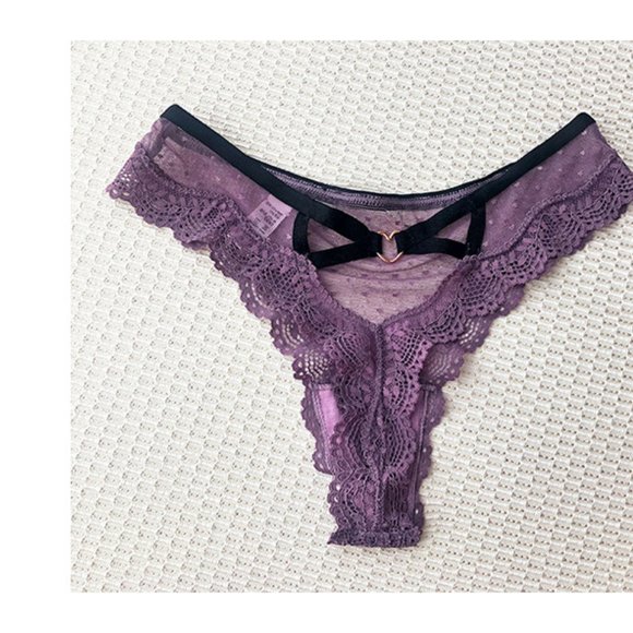Sexy Lace Panties Purple - Picture 3 of 4